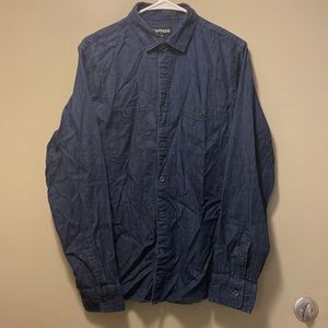 Express dark blue dress shirt